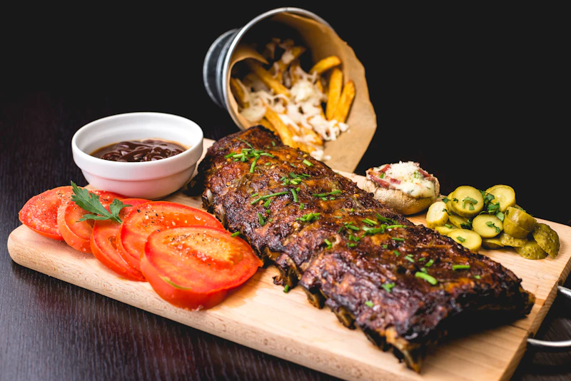 Fine dining dish served tableside
